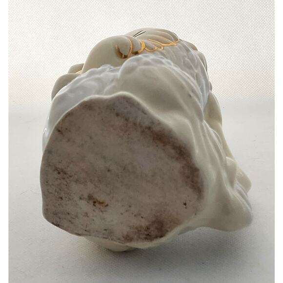 PITCHER-VASE-Vintage-Duck-Blue-Cream-Gold Trim-MCM-HANDLE-3D - Picture 6 of 14